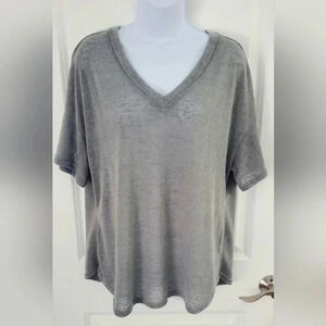 V-Neck loose fitting top
